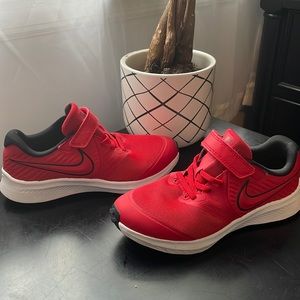 Red Nike sneakers